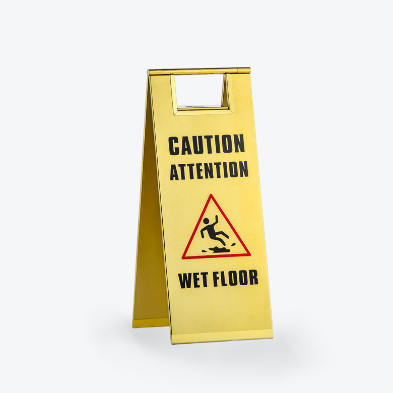 Stainless Steel Caution Wet Floor Signcaf 507g Stanchions Canada