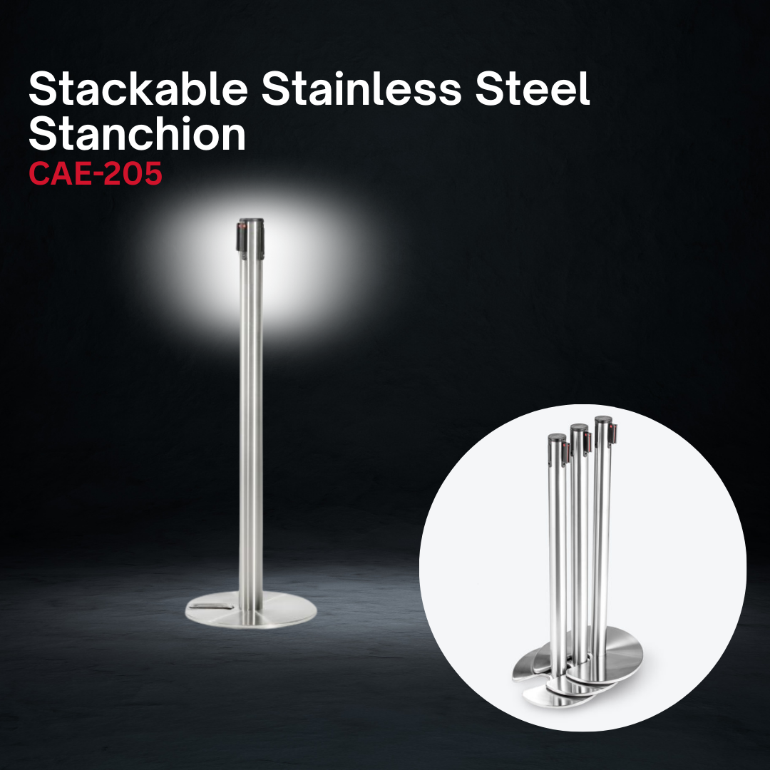 Stackable Stainless Steel Stanchion CAE-205 - Image 2