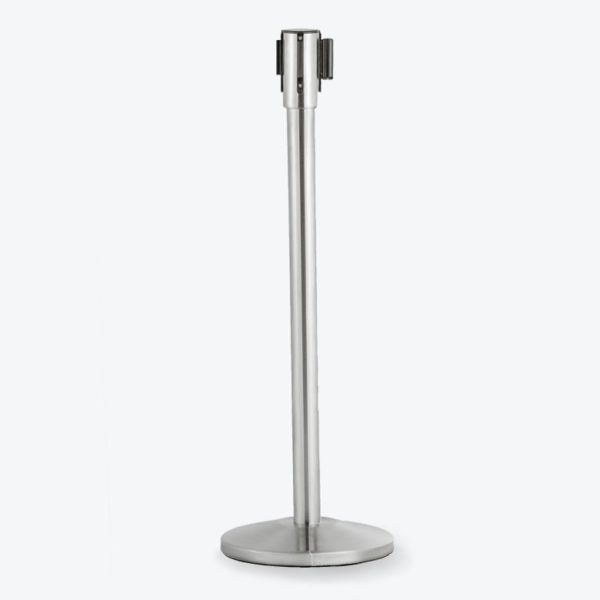 crowd control barrier and retractable belt stanchion