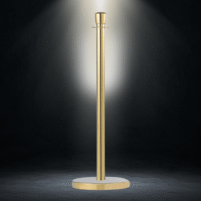 Satin-finished Stainless Steel Velvet Rope Stanchion CAC-104G