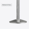 Heavy Duty Stainless Steel Belt Stanchions (Waterproof base) CAE-137M - Image 2