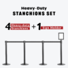 Heavy-duty Galvanized Steel Retractable Belt Barrier CAE-129B