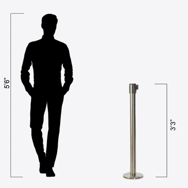 Magnetic Floor Plate Base Stanchions CAE-233