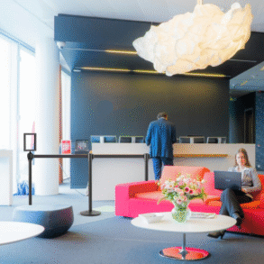 Stanchions CAE-127- office scene