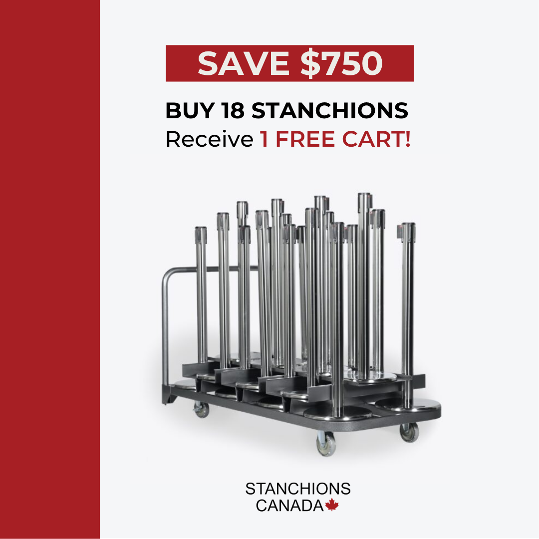 Stanchions Set: Buy 18 Get 1 Free Stanchions Cart