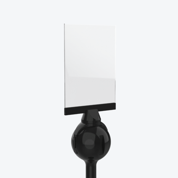 Orblix Stanchion Sign Frame– US Letter Size CSF334 Black demo