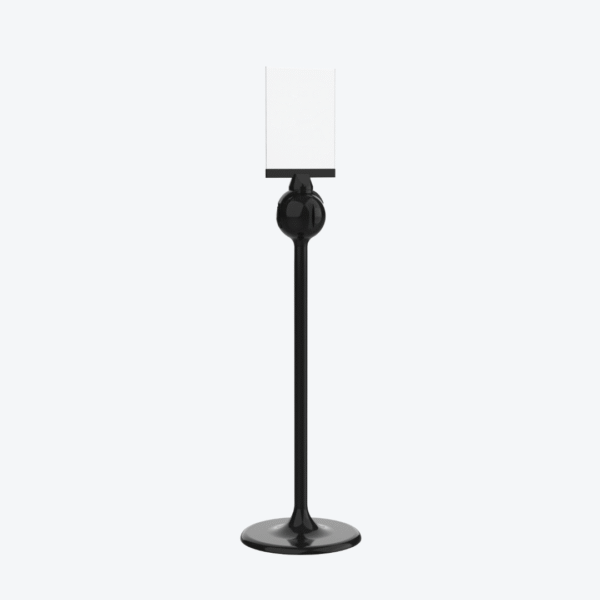 Orblix Stanchion Sign Frame– US Letter Size CSF334 Black whole post