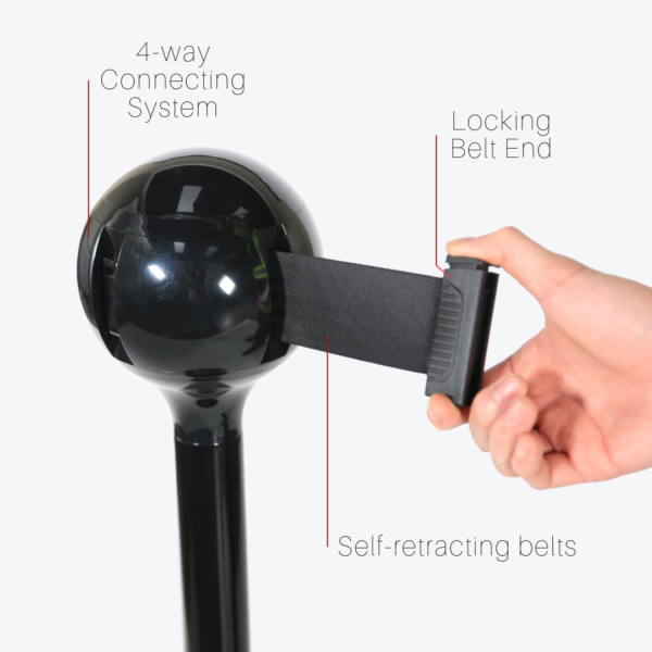 Orblix - Sphere Belt Stanchions CAE-234B details and features