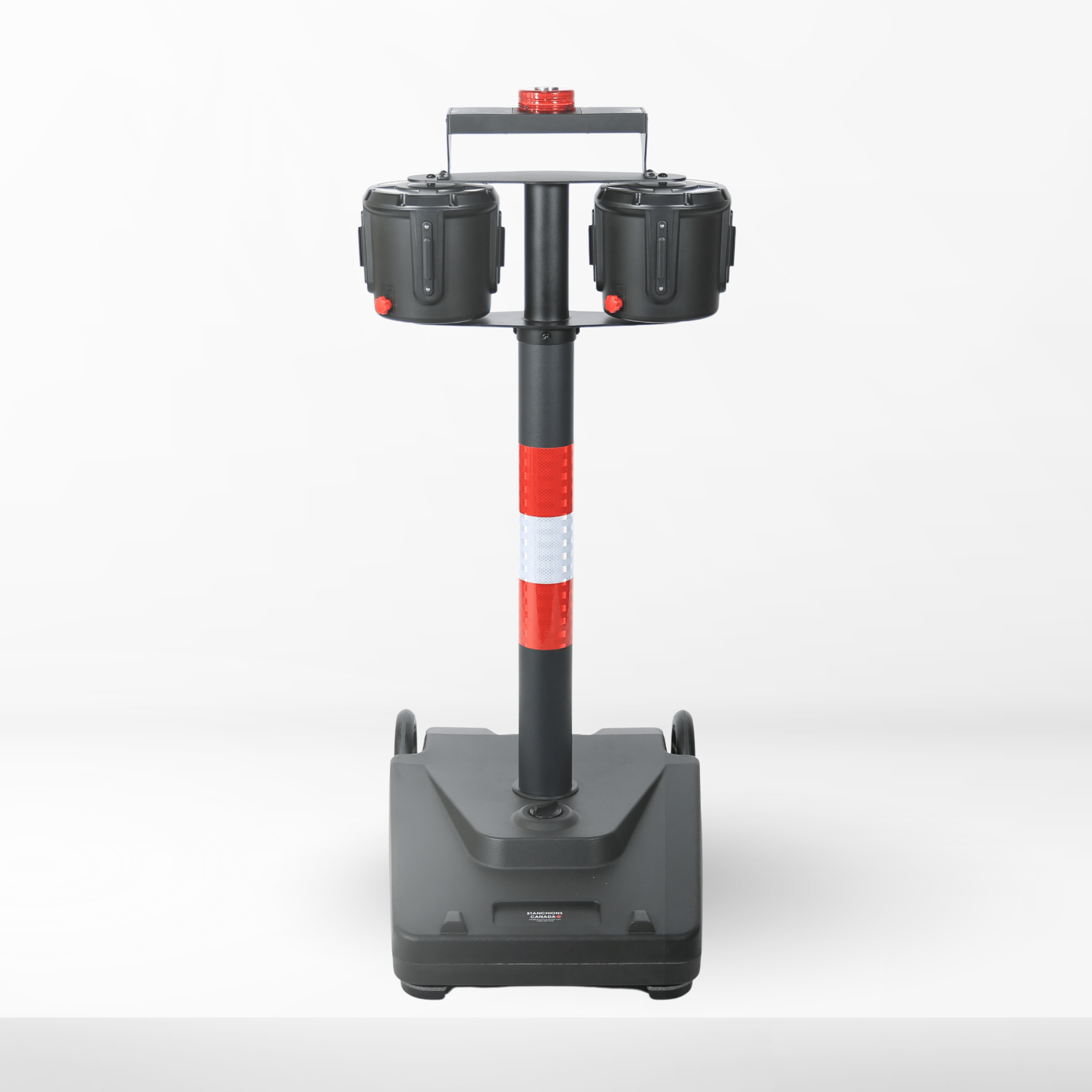 Mobile Dual Retractable Belt Barrier Heavy Duty Belt Barrier CAE-232