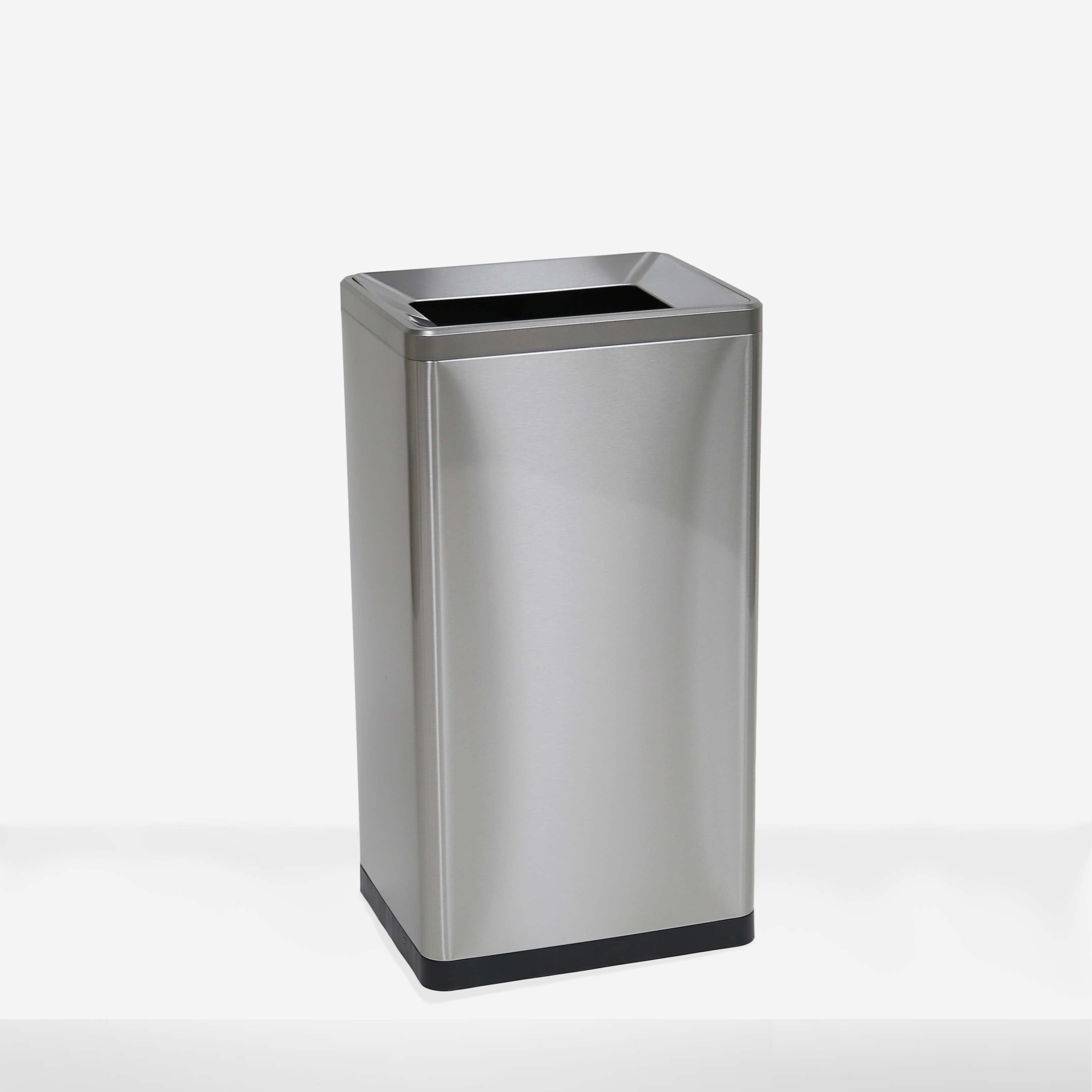 Open Top Stainless Steel Trash Can - 23 Gal Commercial Waste Bin | CAY-111