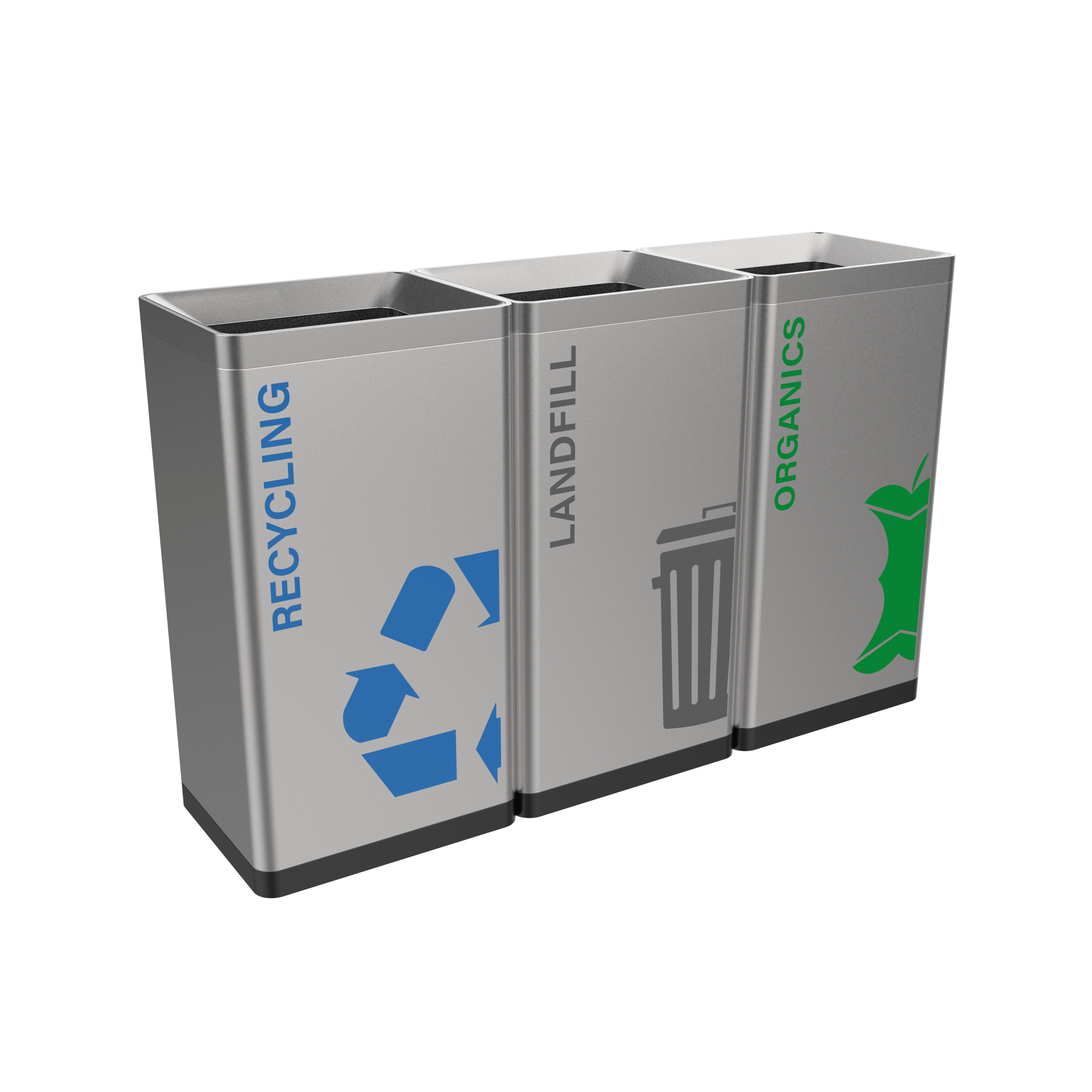Open Top Stainless Steel Trash Can - 23 Gal Commercial Waste Bin | CAY-111 - Image 2